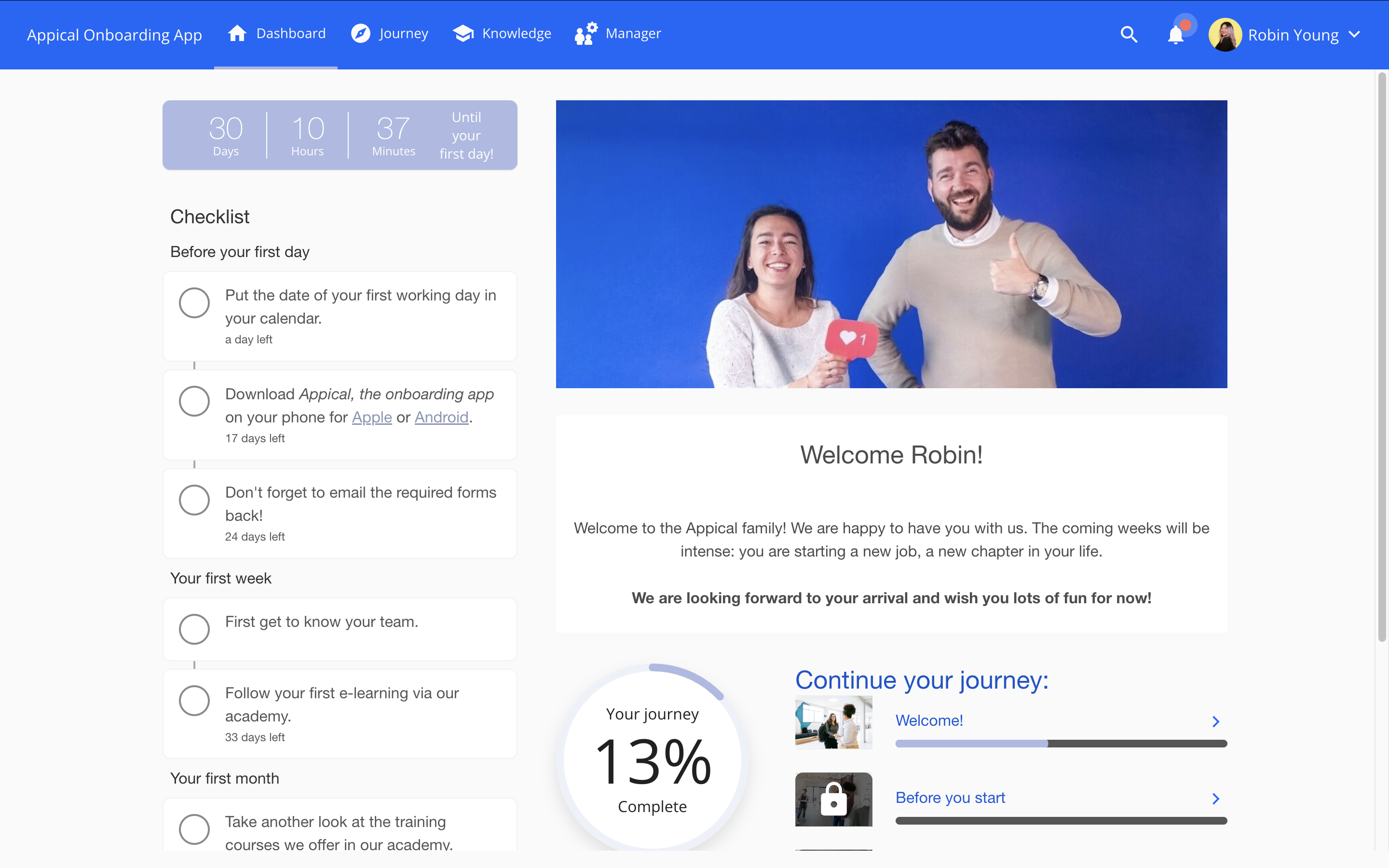 Screenshot of the Appical project.